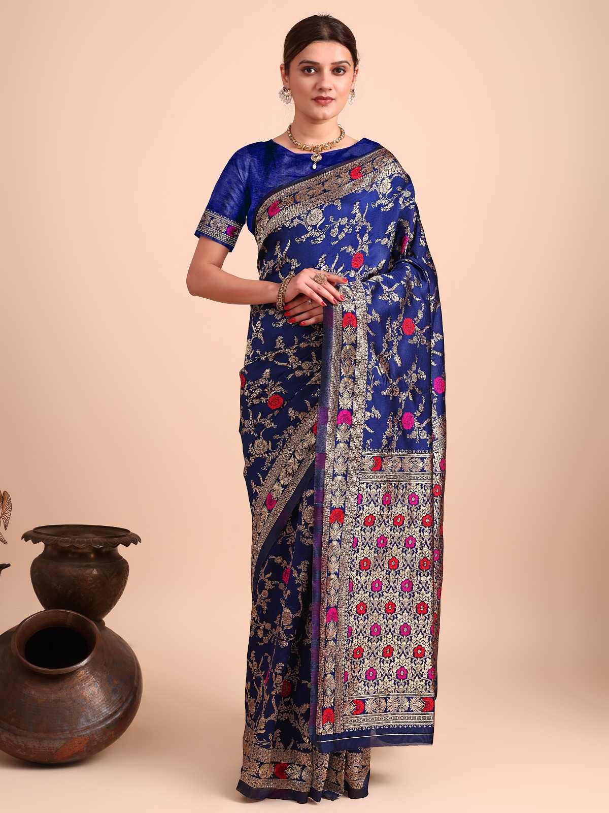 Dazira banarasi silk vol 15 OT 04 catalog saree borders wholesale surat