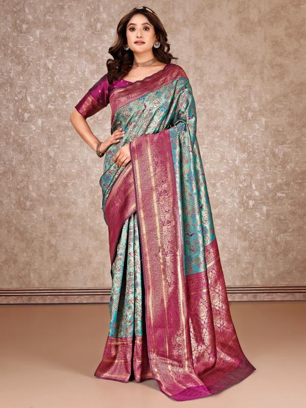 Dazira banarasi silk vol 8 SSF 02 catalog saree wholesaller in surat