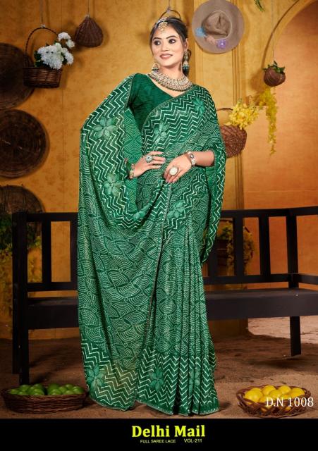 Dazira Delhi Mail vol 211 catalog surat saree design video