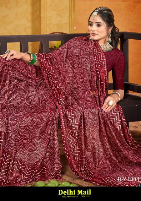 Dazira Delhi Mail vol 211 catalog surat saree design video