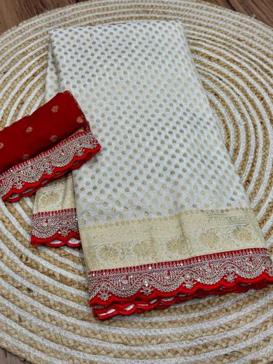 Dazira Pure Khadi Silk Vol 4 catalog festival red white sarees