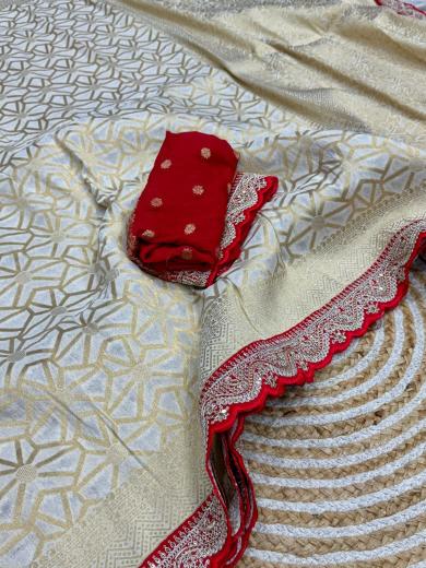 Dazira Pure Khadi Silk Vol 4 catalog festival red white sarees