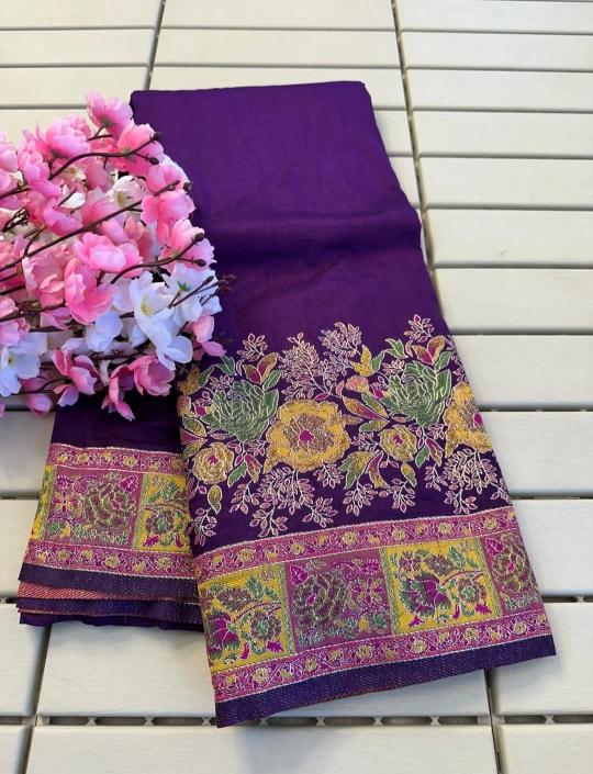 Dazira Pure n Soft Rajwadi pashmina Vol 5 Catalog surat sarees on reasnble rates