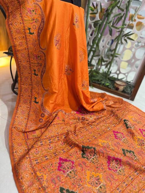 Dazira Pure n Soft Rajwadi pashmina Vol 6 Catalog surat saree market closing day