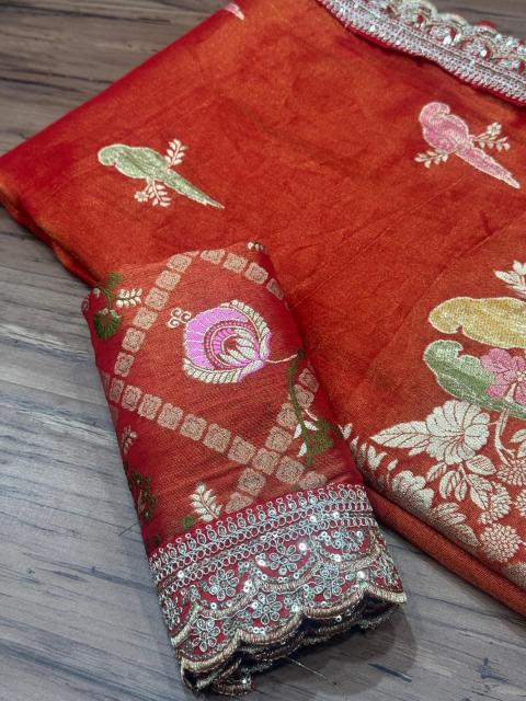 Dazira Tissue Silk vol 3 catalog kohinoor sarees surat