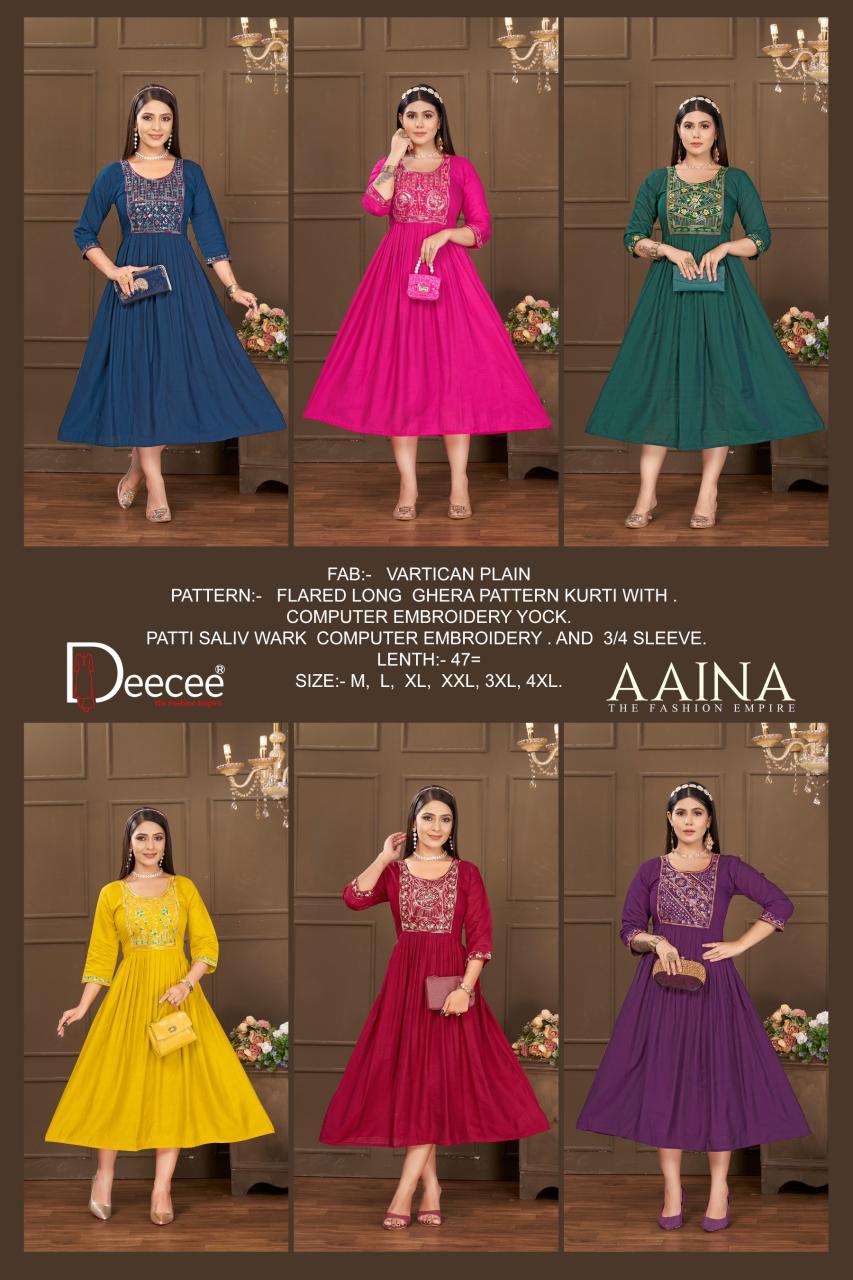 Deecee Aaina catalog kurti manufacturer surat gujarat