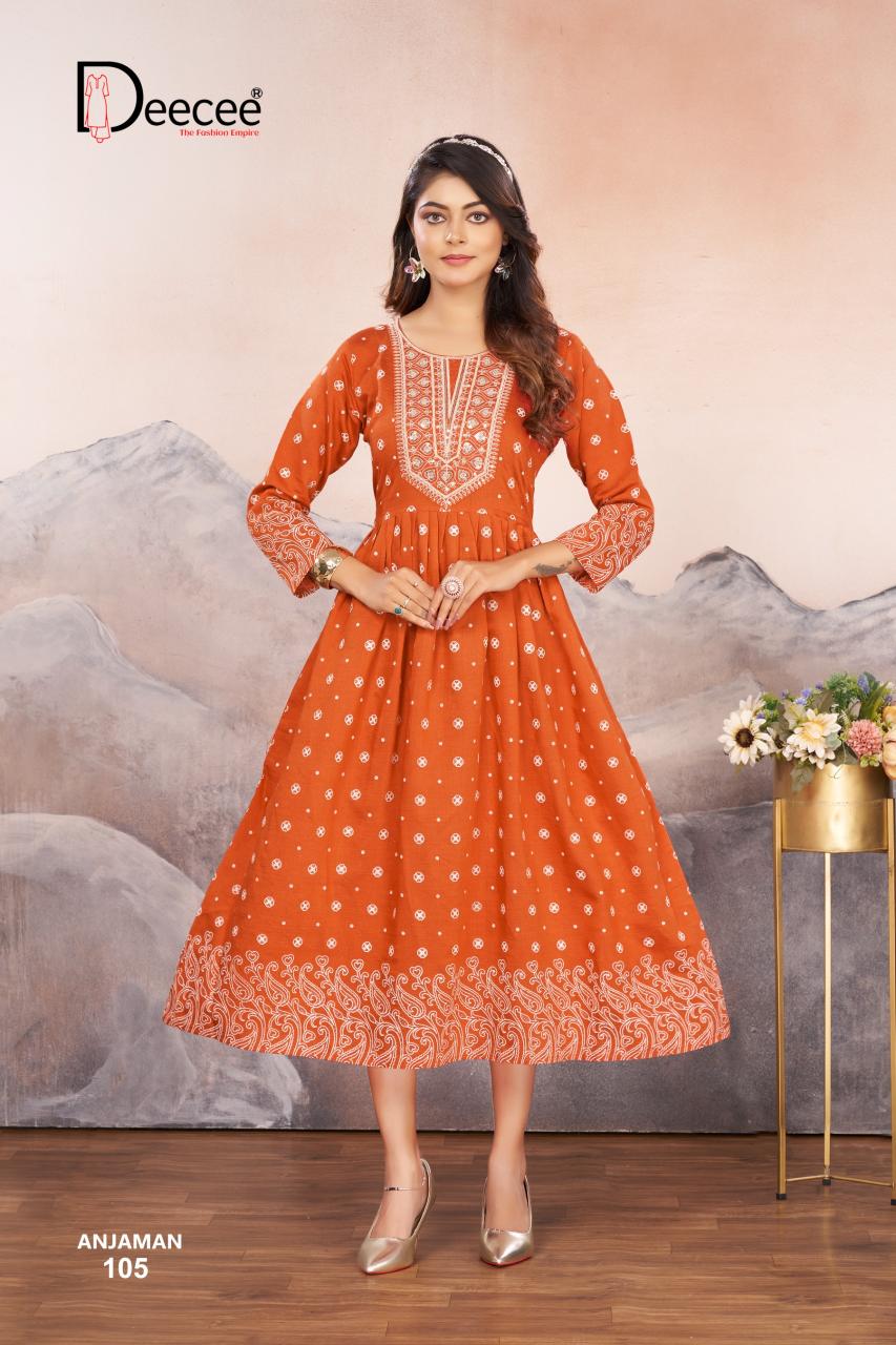 Deecee Anjaman catalog kurtis factory in surat