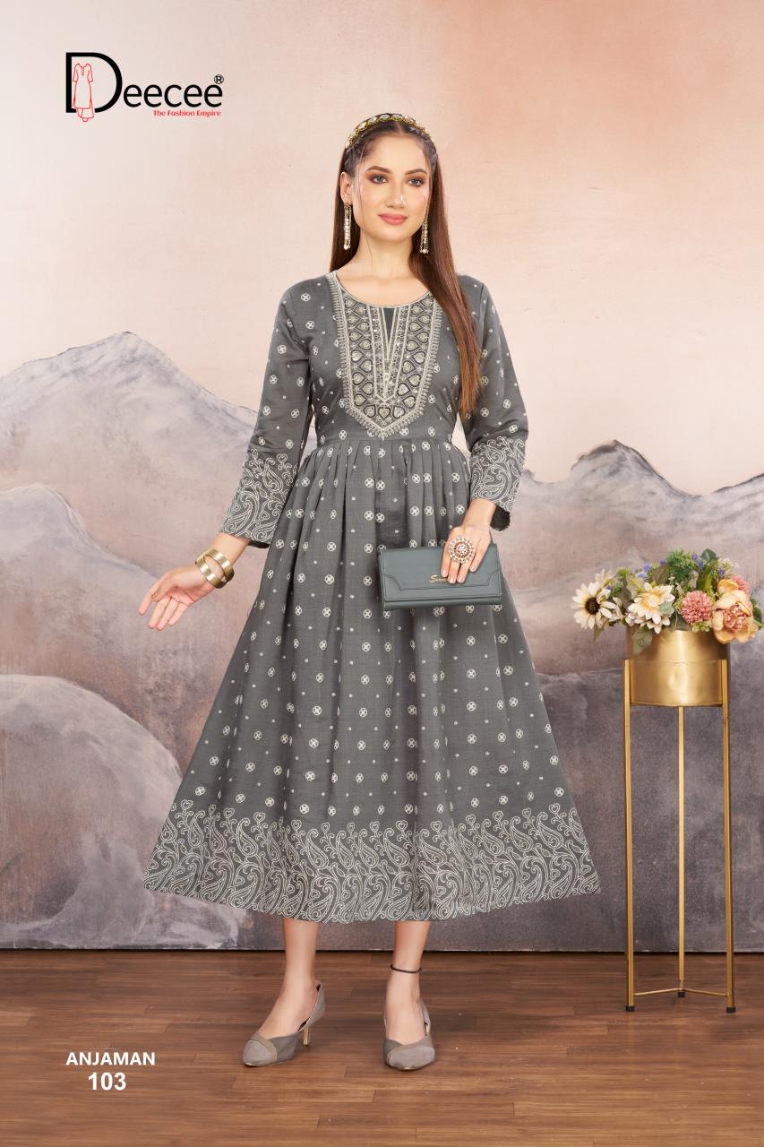 Deecee Anjaman catalog kurtis factory in surat
