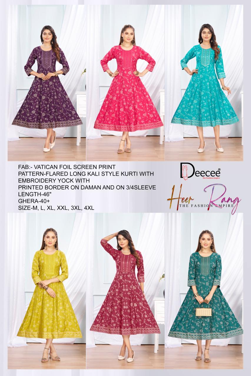 Deecee Heer Rang catalog online kurti sale surat
