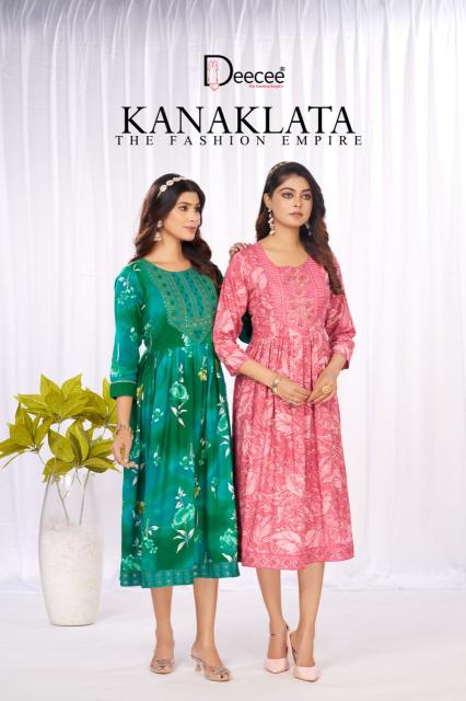 Deecee Kanaklata catalog kurti shop in adajan surat