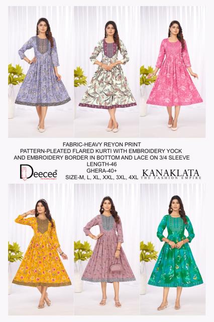 Deecee Kanaklata catalog kurti shop in adajan surat