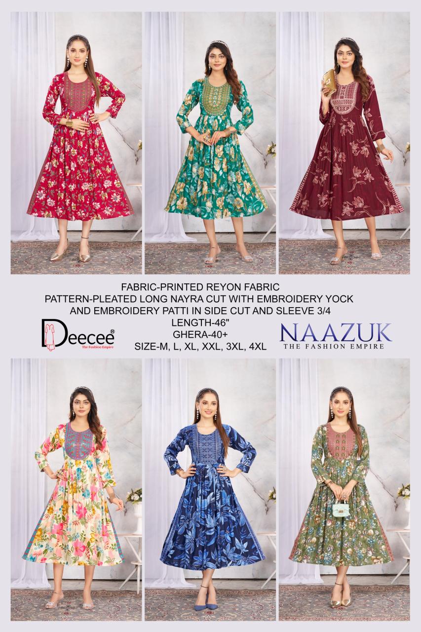 Deecee Naazuk catalog low price kurtis in surat