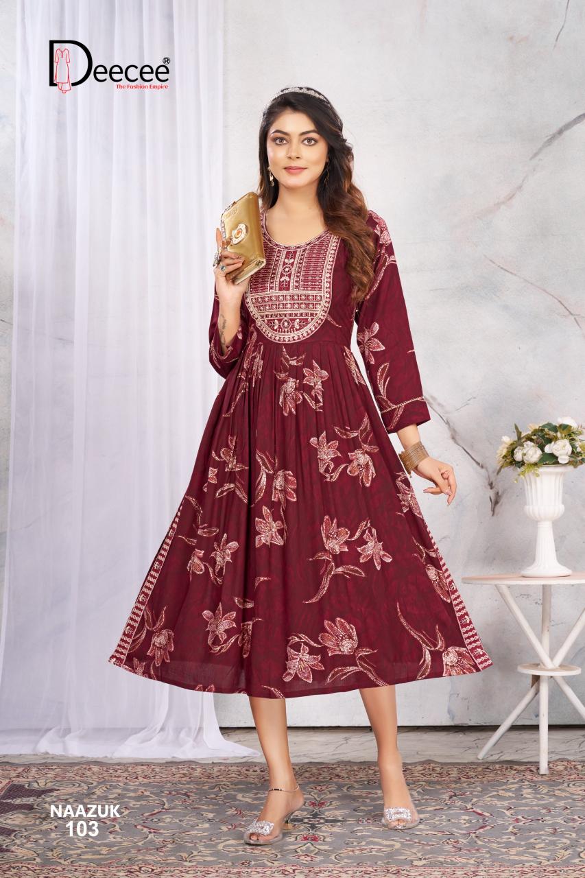 Deecee Naazuk catalog low price kurtis in surat