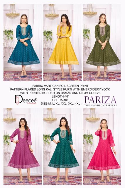Deecee Pariza catalog wholesale ladies kurtis in surat