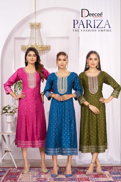 Deecee Pariza catalog wholesale ladies kurtis in surat