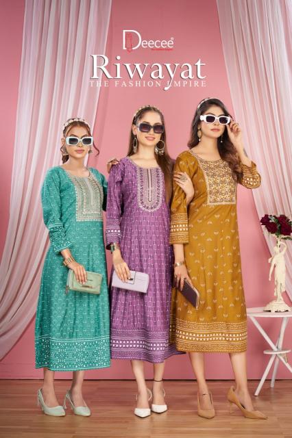 Deecee Riwayat catalog online kurti shopping in surat