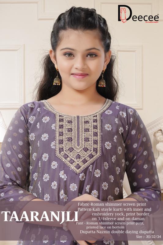 Deecee Taaranjli catalog imported kids wear wholesale