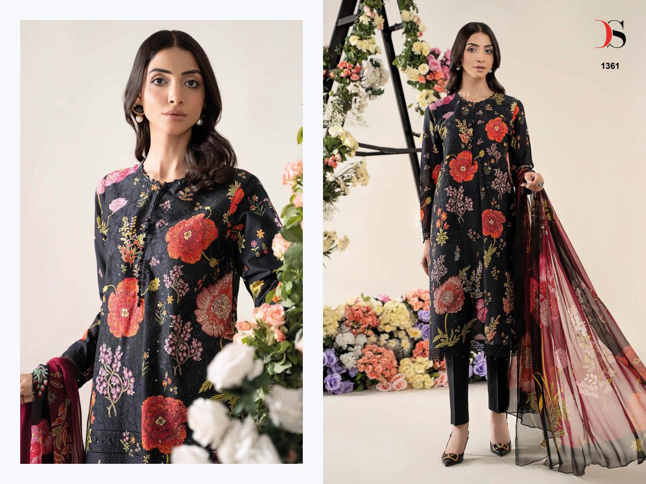 Deepsy Maria B MPrint 25 Vol 3 catalog Chiffon Dupatta pakistani replica suits online india wholesale