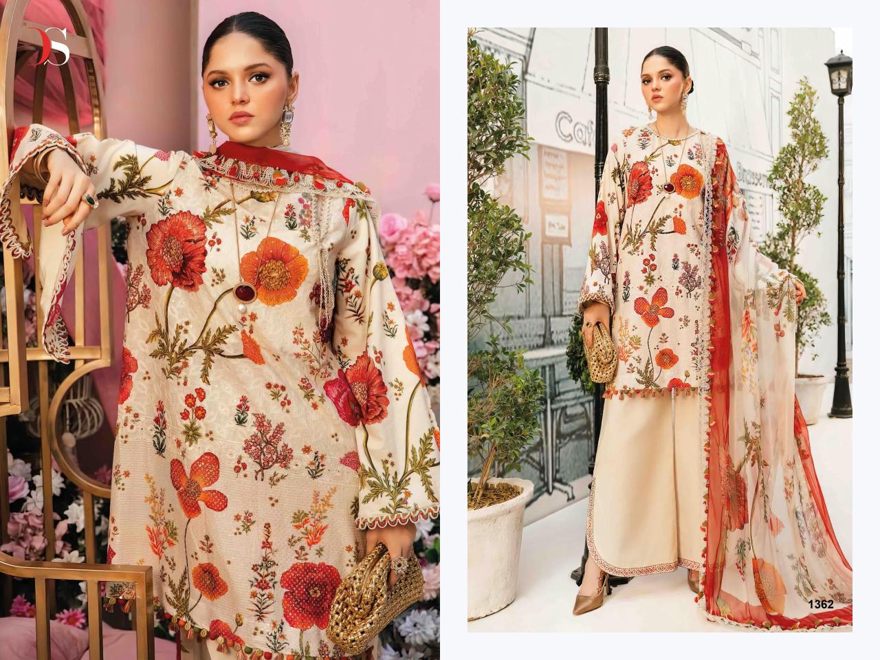 Deepsy Maria B MPrint 25 Vol 3 catalog Cotton Dupatta pakistani ladies suits wholesale