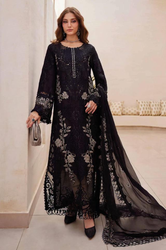Deepsy Maria B Premium Embroidered 25 vol 2 Nx Catalog Chiffon Duppatta wholesale pakistani suits new delhi