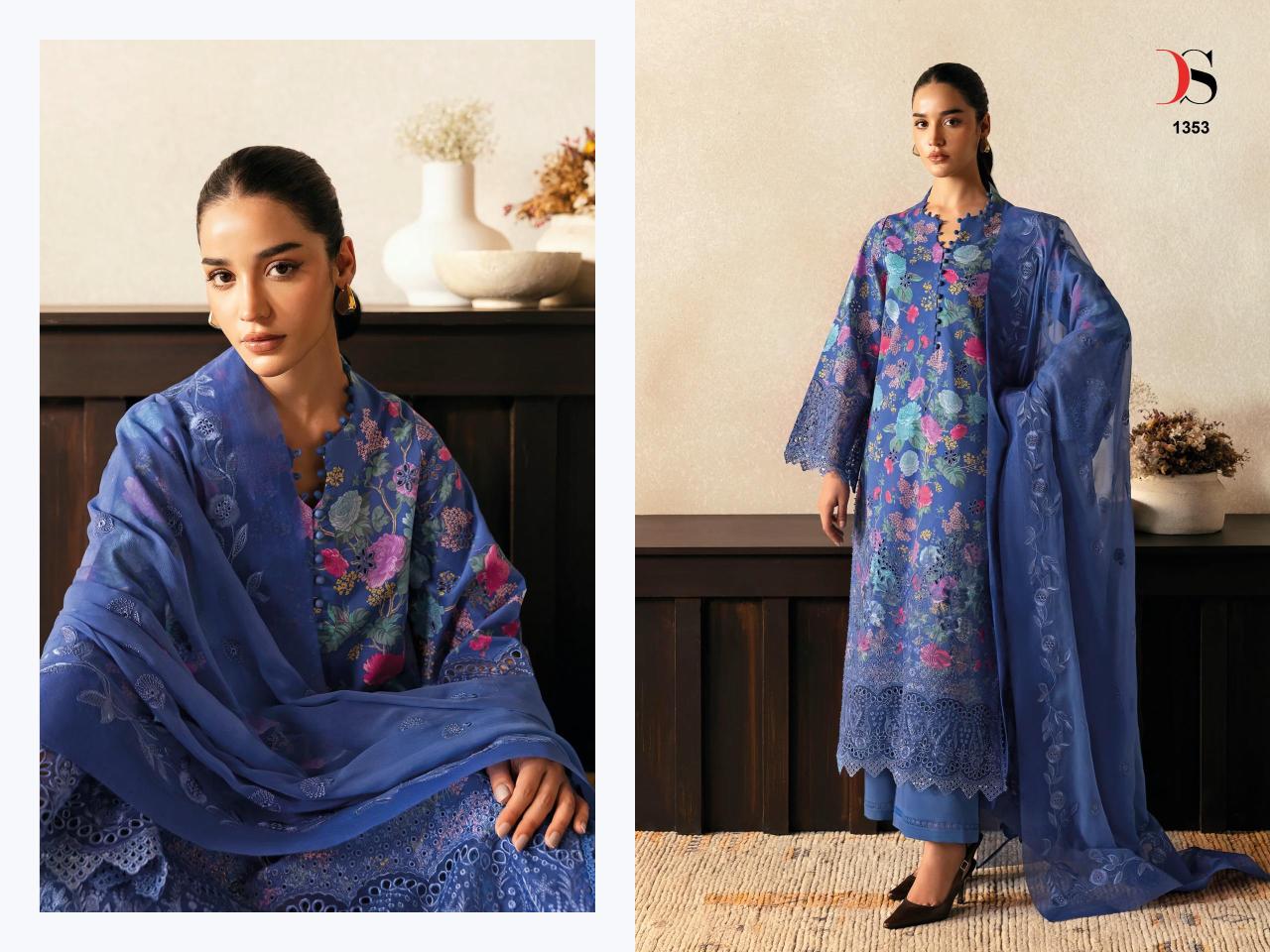 Deepsy Rungrez Chikankari 25 catalog pakistani suits online india wholesale