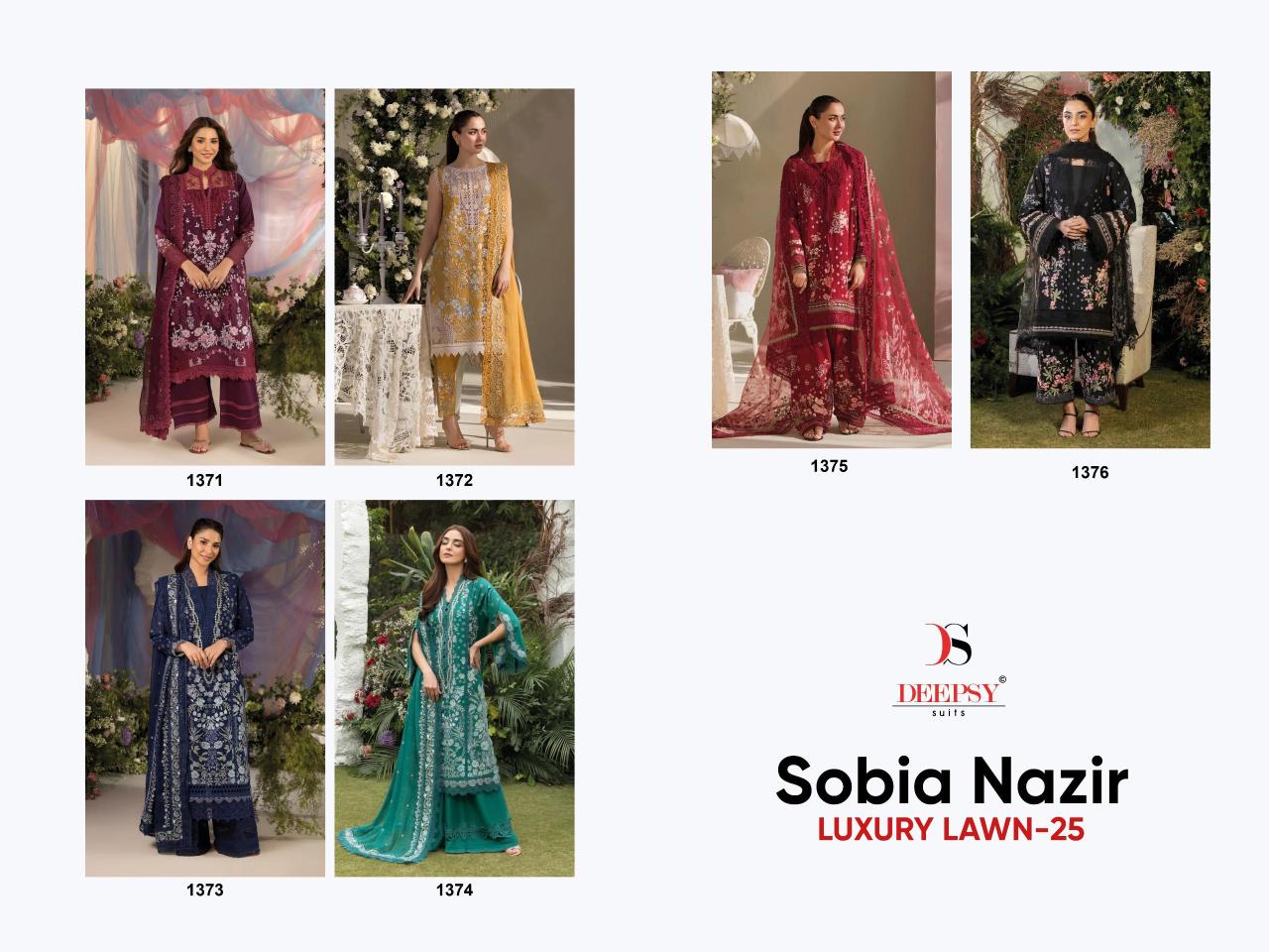 Deepsy Sobia Nazir Lawn 25 catalog wholesale pakistani suits in chennai