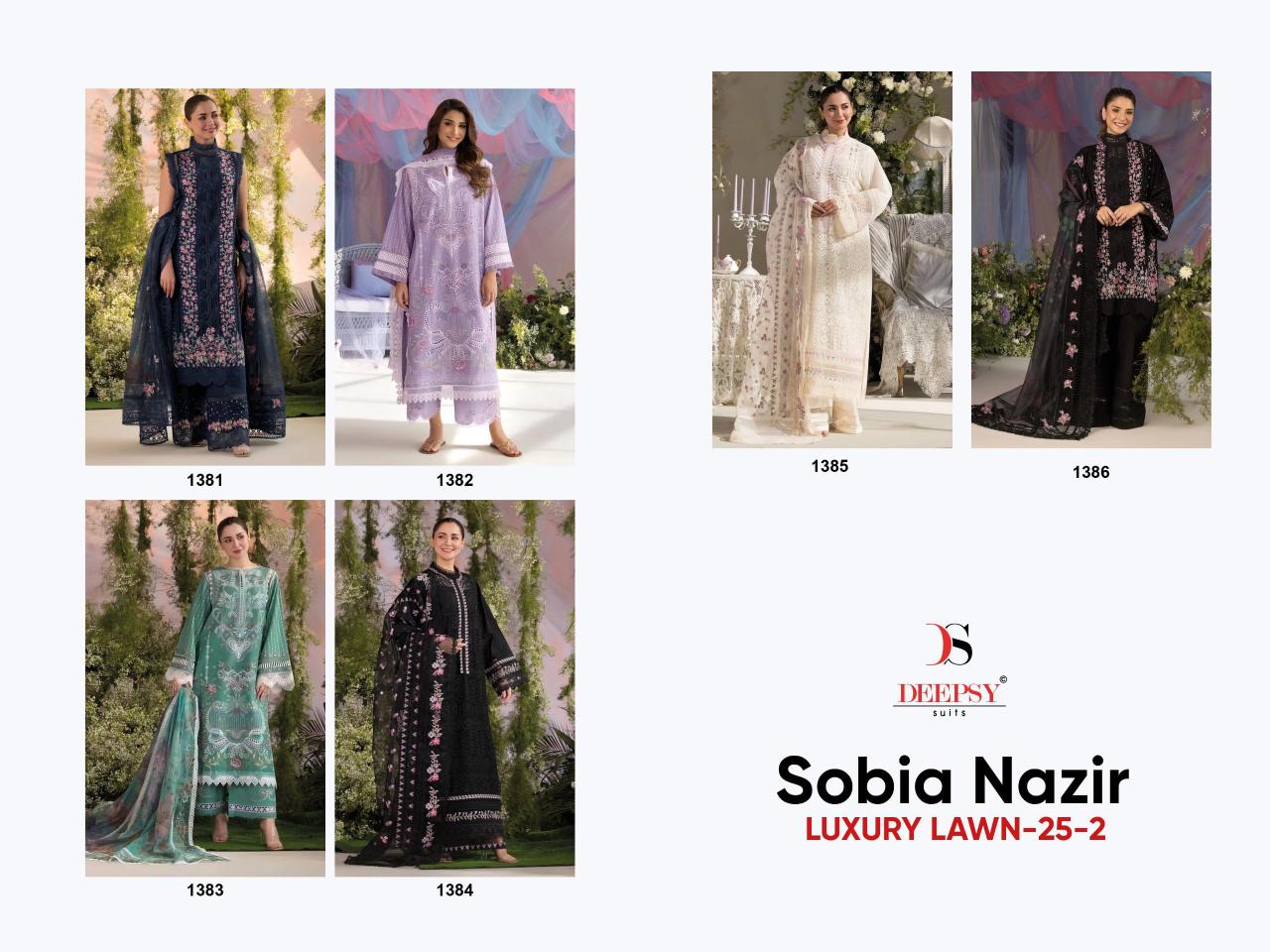 Deepsy Sobia Nazir Lawn 25 vol 2 catalog pakistani suits importer wholesaler delhi