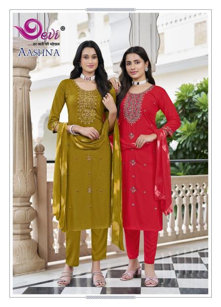 Devi Aashna Vol-1 – Kurti Pant With Dupatta - Wholesale Catalog