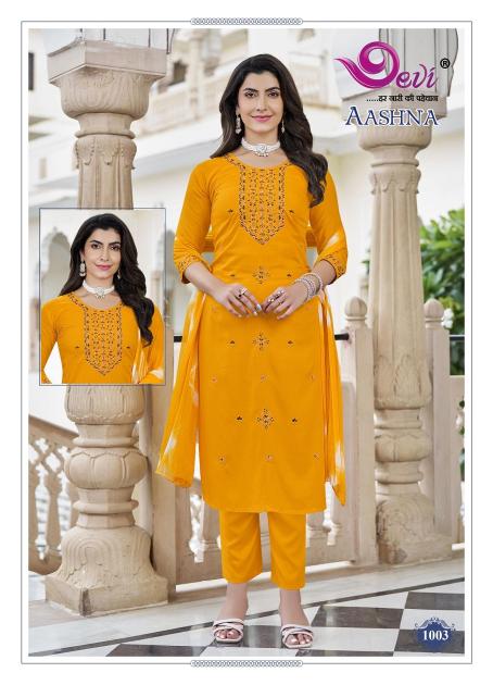 Devi Aashna Vol-1 – Kurti Pant With Dupatta - Wholesale Catalog