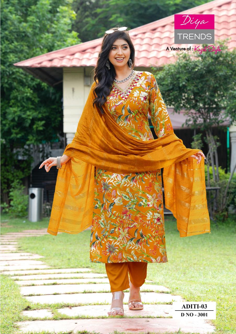Diya Trends Aditi vol 3 catalog kurtis whole sale surat