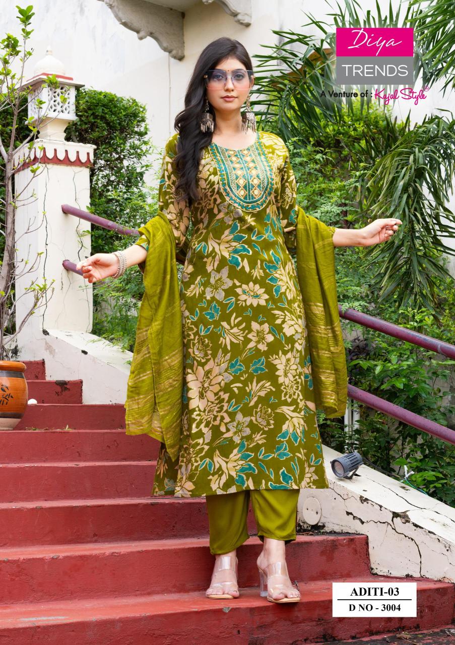 Diya Trends Aditi vol 3 catalog kurtis whole sale surat