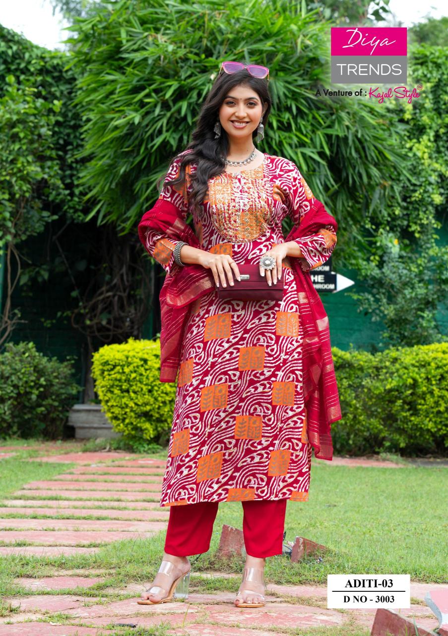 Diya Trends Aditi vol 3 catalog kurtis whole sale surat