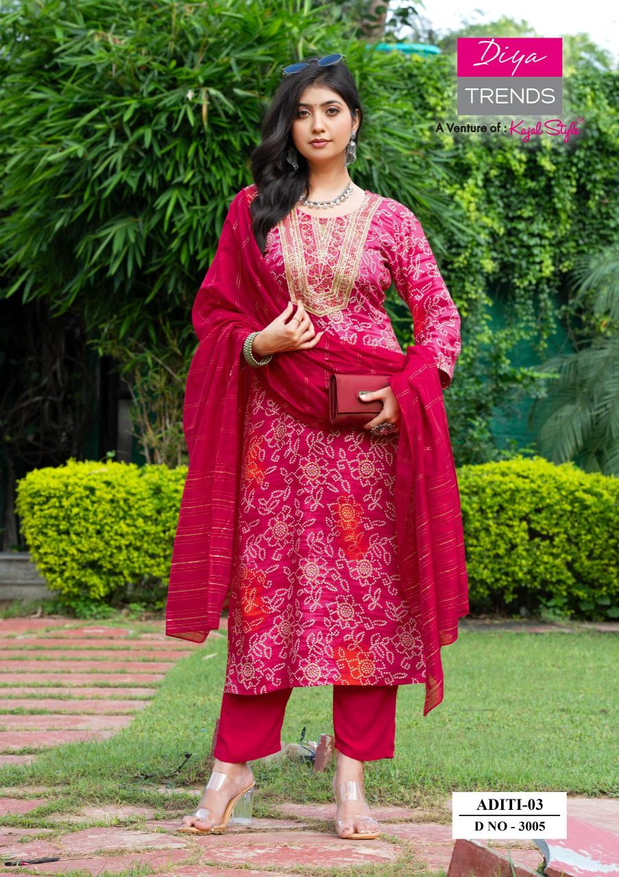 Diya Trends Aditi vol 3 catalog kurtis whole sale surat