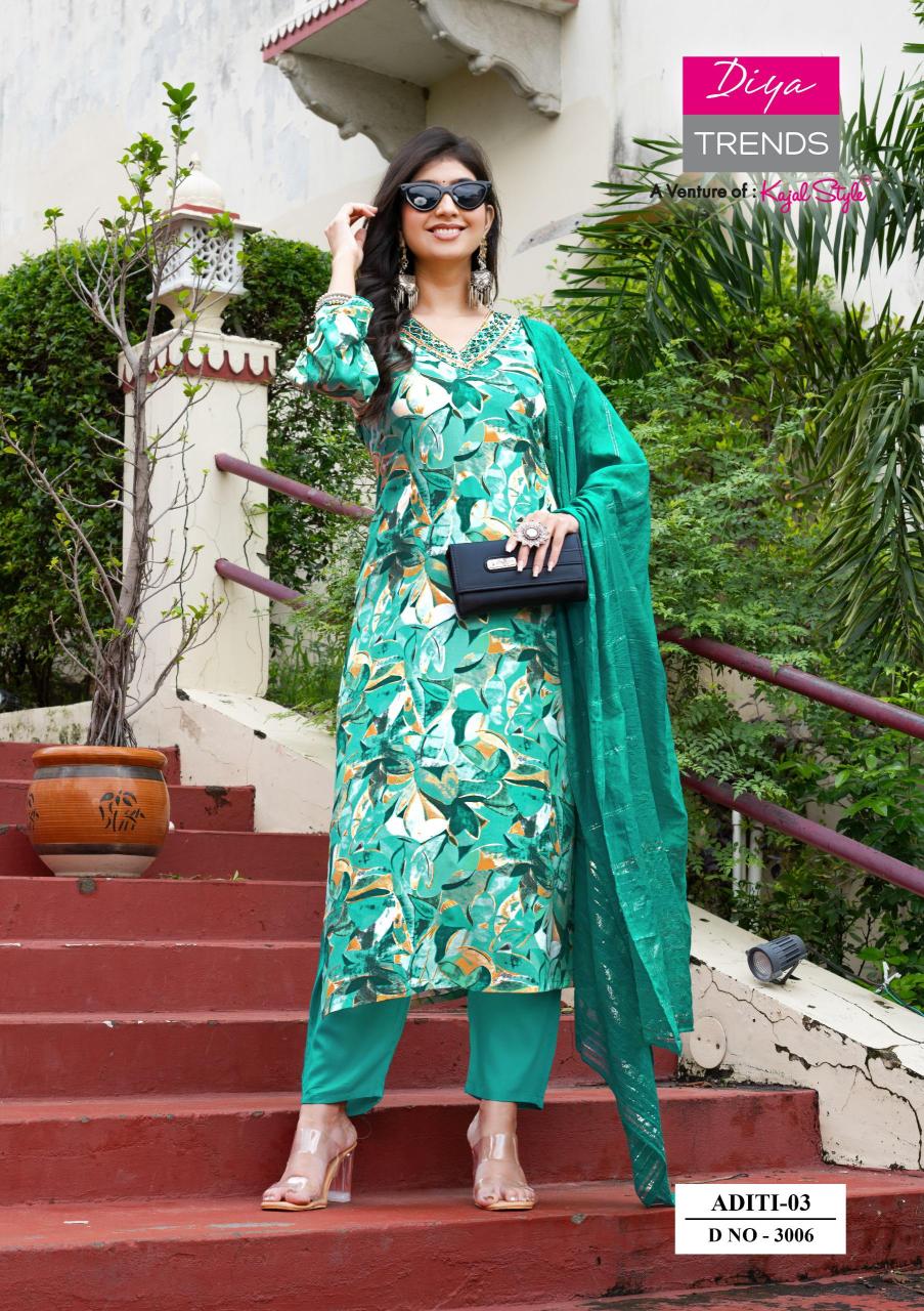 Diya Trends Aditi vol 3 catalog kurtis whole sale surat