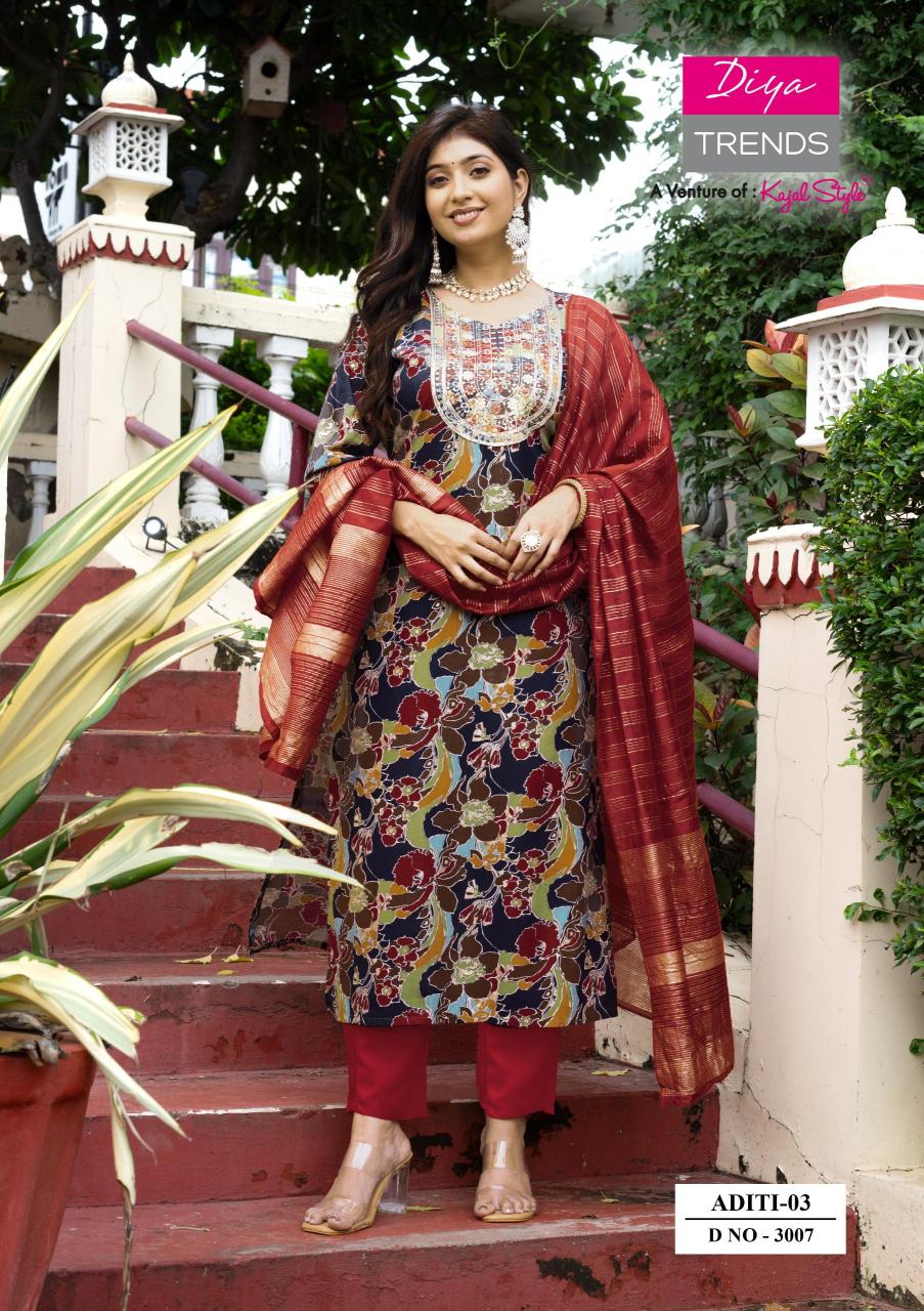 Diya Trends Aditi vol 3 catalog kurtis whole sale surat