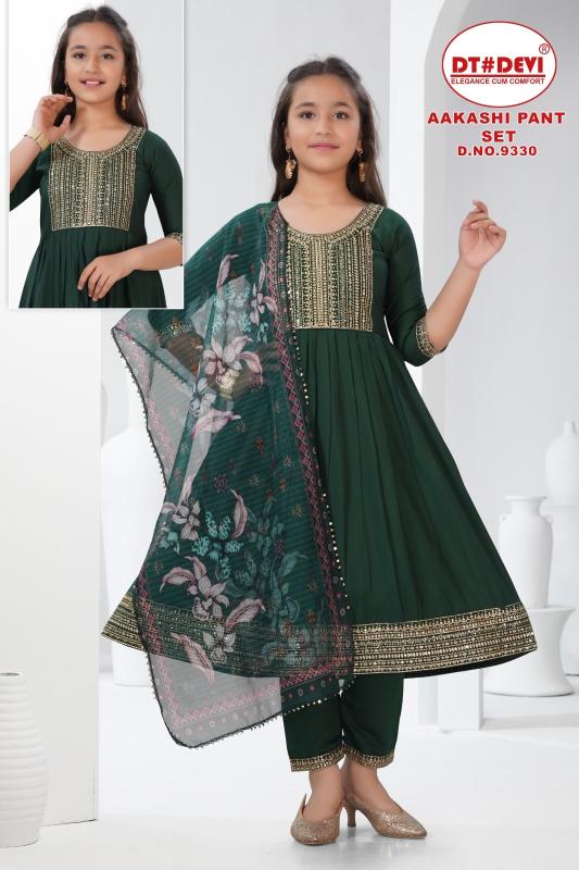Dt Devi Aakashi 9330 catalog imported kids wear wholesale