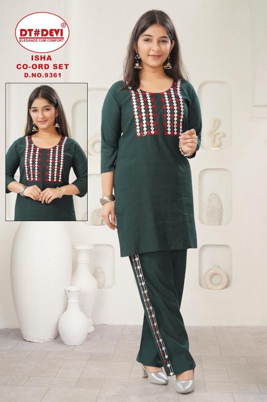 Dt Devi Isha 9361 catalog kids wear wholesale 