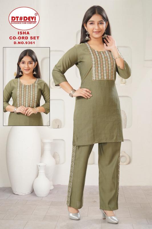 Dt Devi Isha 9361 catalog kids wear wholesale 