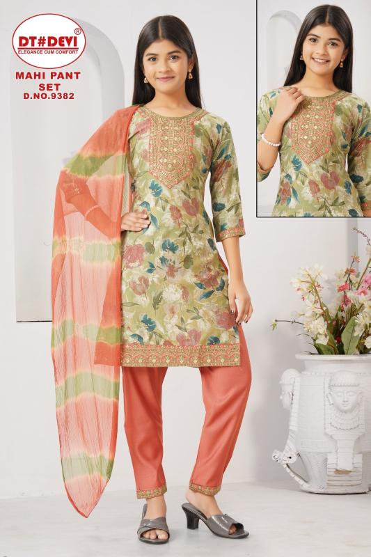 Dt Devi Mahi 9382 catalog kids wear wholesale chickpet
