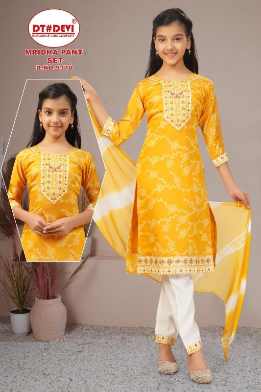 Dt Devi Mridha 9370 catalog trendz garments kids wear wholesaler