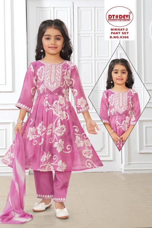 Dt Devi Nikhat vol 2 9366 catalog kids wear wholesale in india
