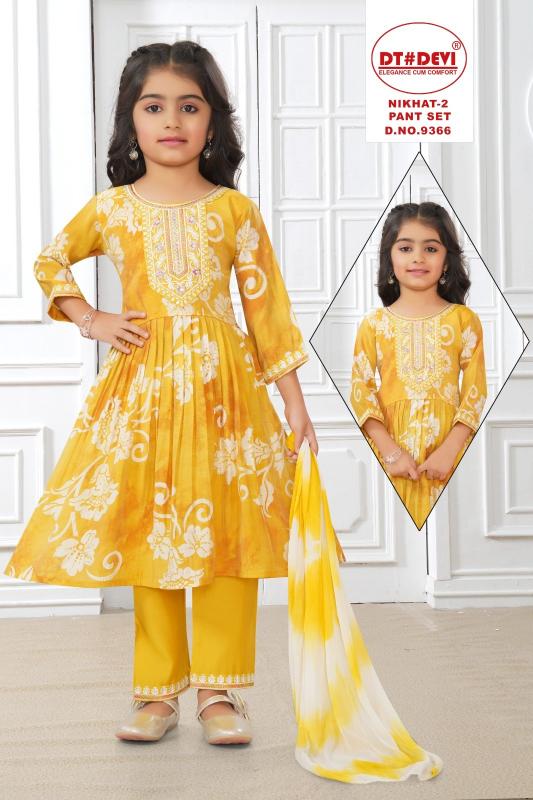 Dt Devi Nikhat vol 2 9366 catalog kids wear wholesale in india
