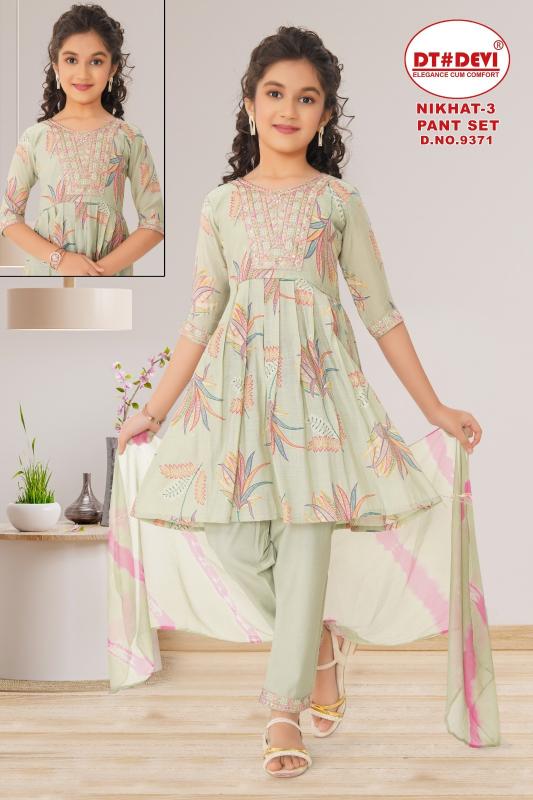 Dt Devi Nikhat vol 3 9371 catalog kids ethnic wear wholesale