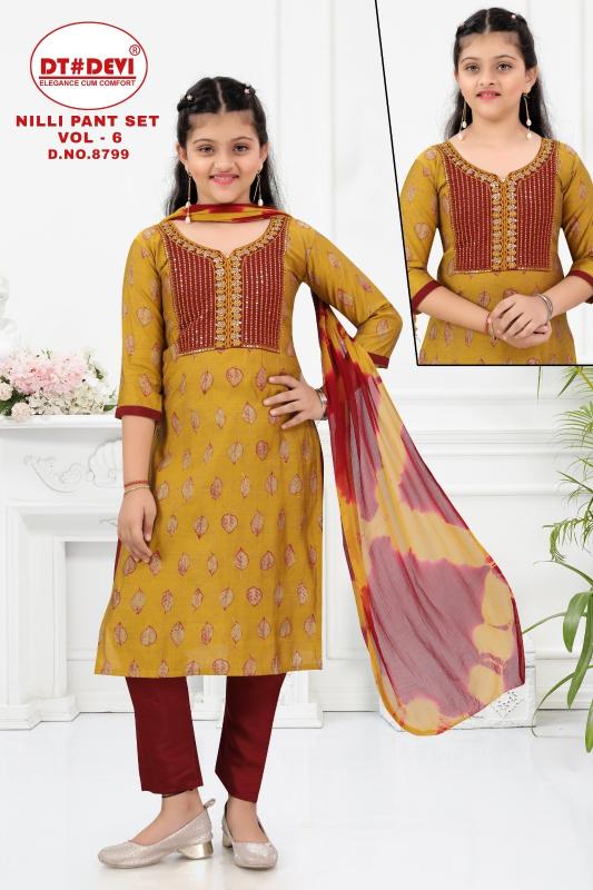 Dt Devi Nilli vol 6 8799 catalog wholesale kids weare