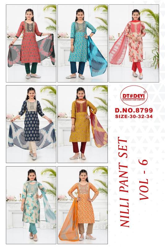 Dt Devi Nilli vol 6 8799 catalog wholesale kids weare