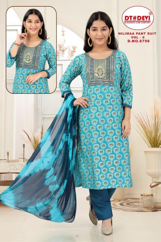 Dt Devi Nillimaa vol 6 8798 catalog wholesale uk kids wear