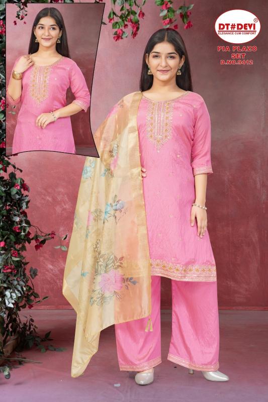 Dt Devi Pia 9412 catalog wholesale kids wear kolkata