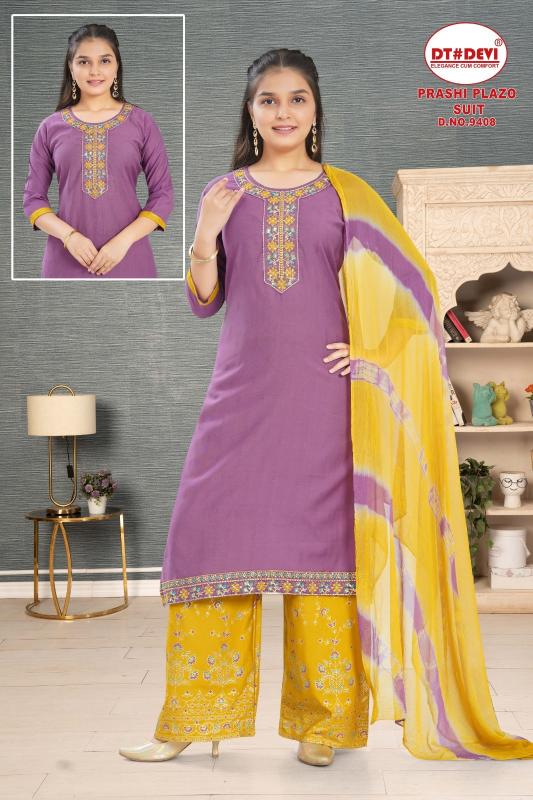 Dt Devi Prashi 9408 catalog kids wears wholesalers