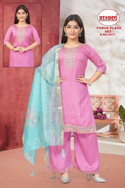 Dt Devi Purva 9411 catalog wholesalers kids wear in uk