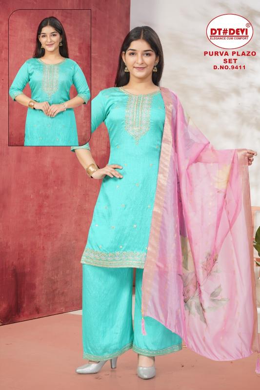 Dt Devi Purva 9411 catalog wholesalers kids wear in uk